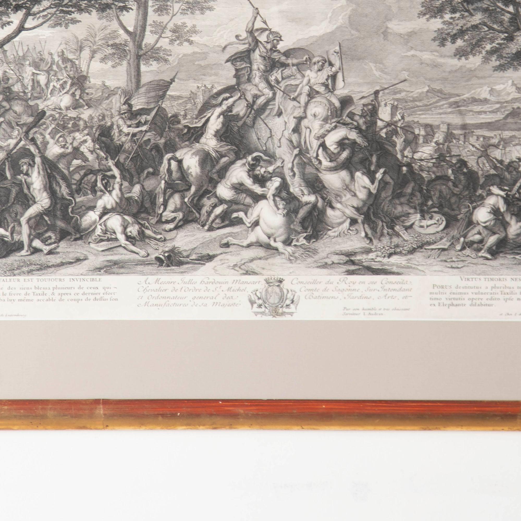 French 18th Century Set of Four Engravings by J Audran For Sale