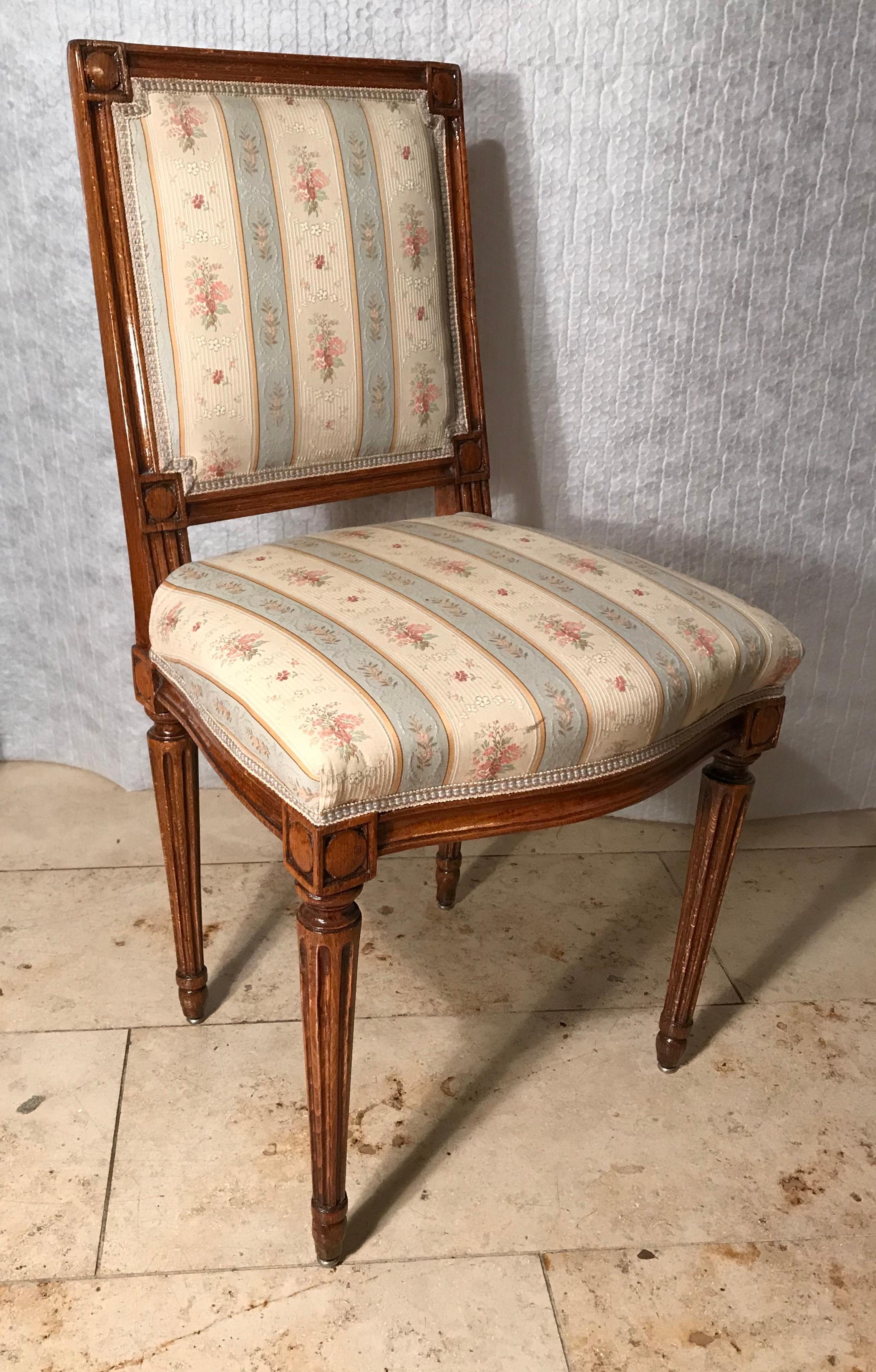 18th Century Set of Six Louis XVI Chairs 2