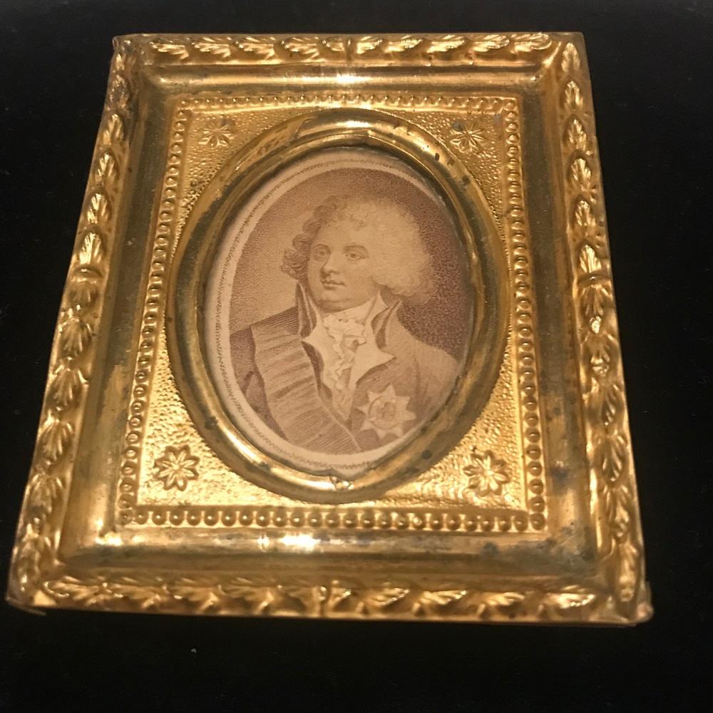 18th Century Set of Three Miniature Pressed Brass Frames 8
