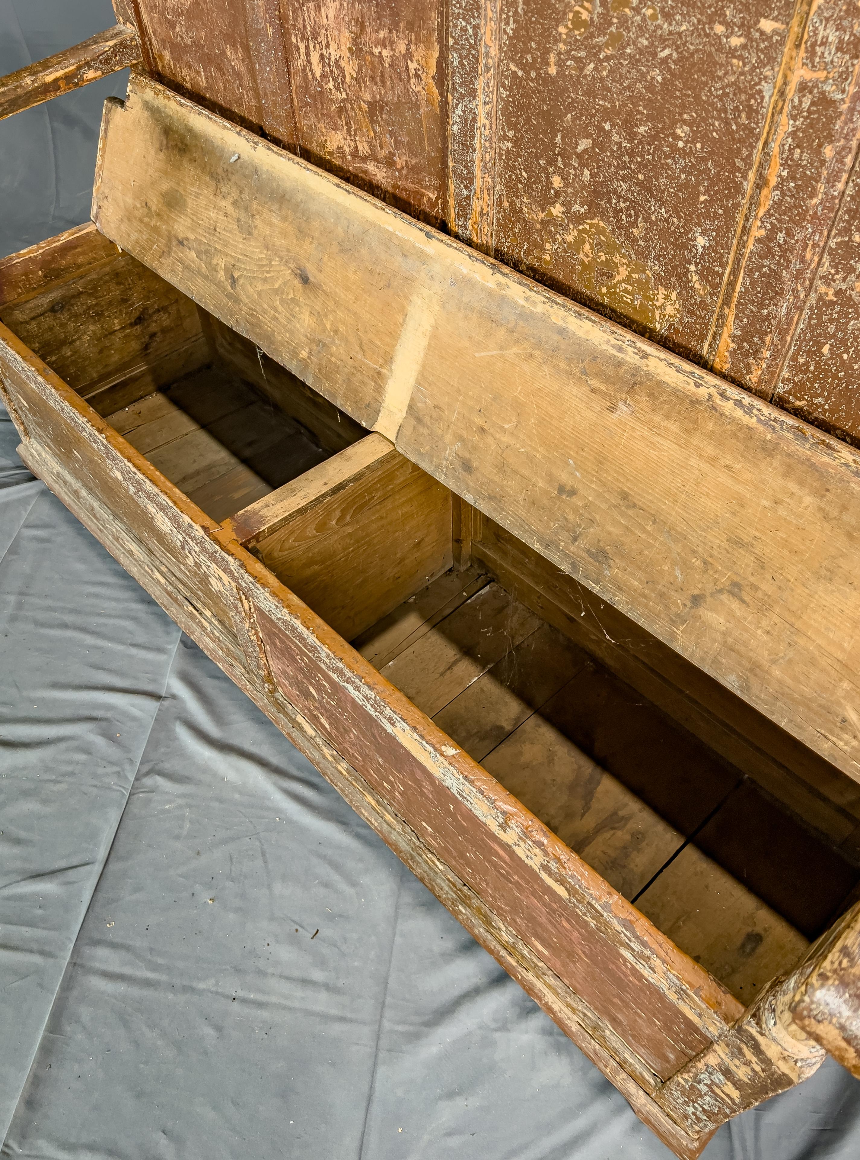 Wood 18th Century Settle Bench