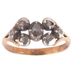 18th Century Seven-Stone Rose Diamond Bow Ring