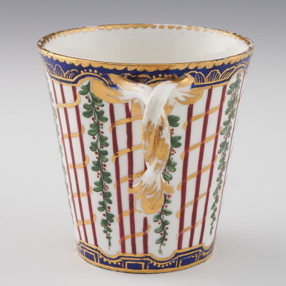Sevres Porcelain Trembleuse Cup and Saucer First Size For Sale 1