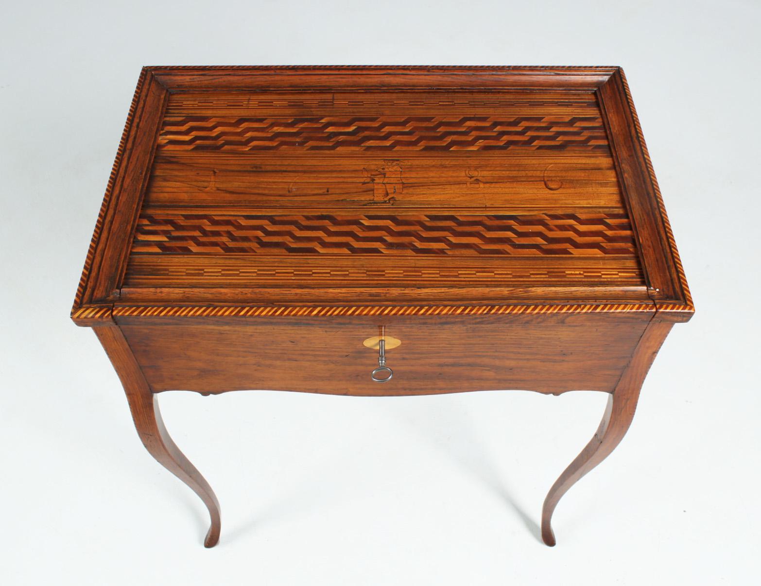 Louis XVI 18th Century Sewing Table, Side Table from 1786 For Sale