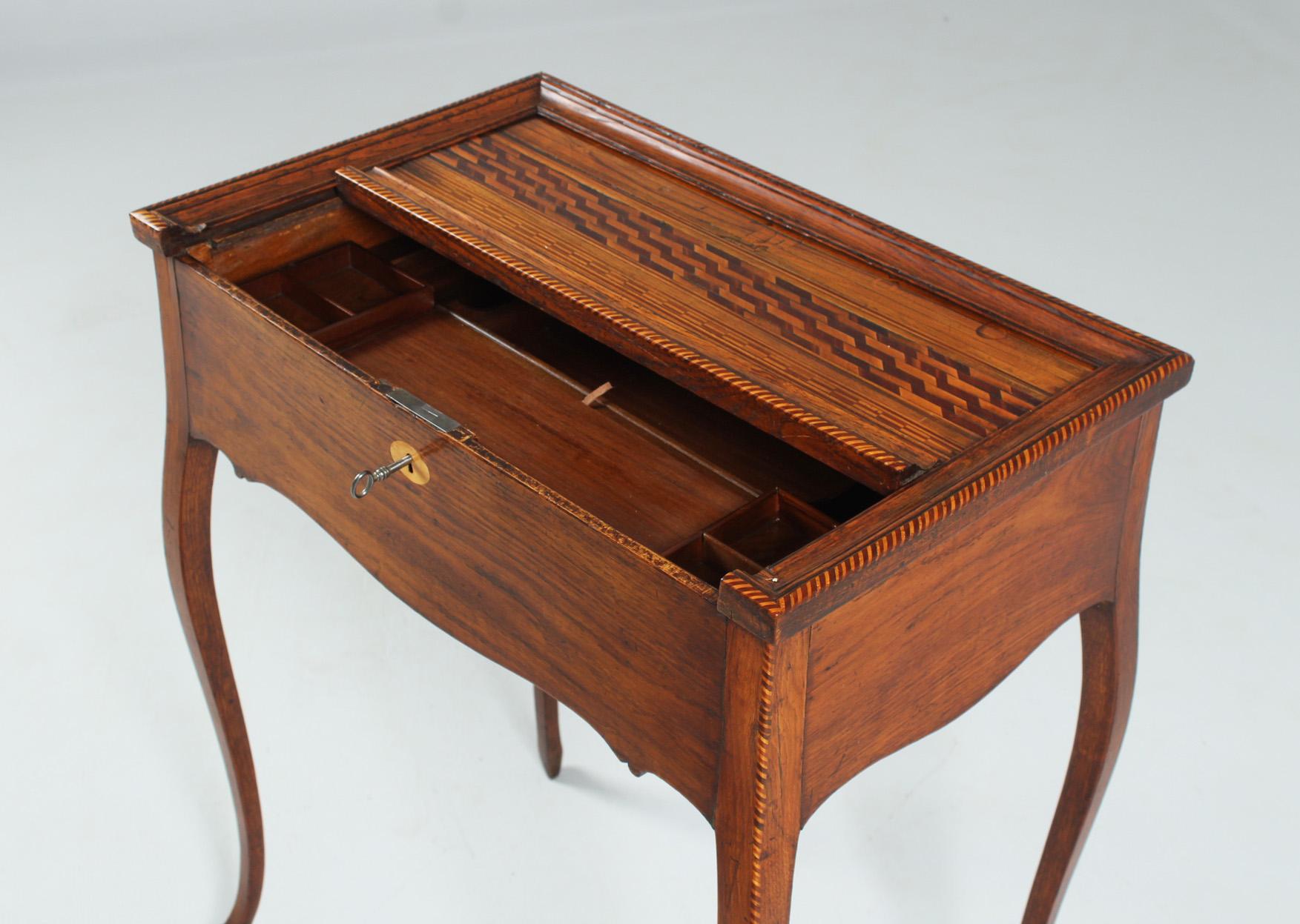 Late 18th Century 18th Century Sewing Table, Side Table from 1786 For Sale