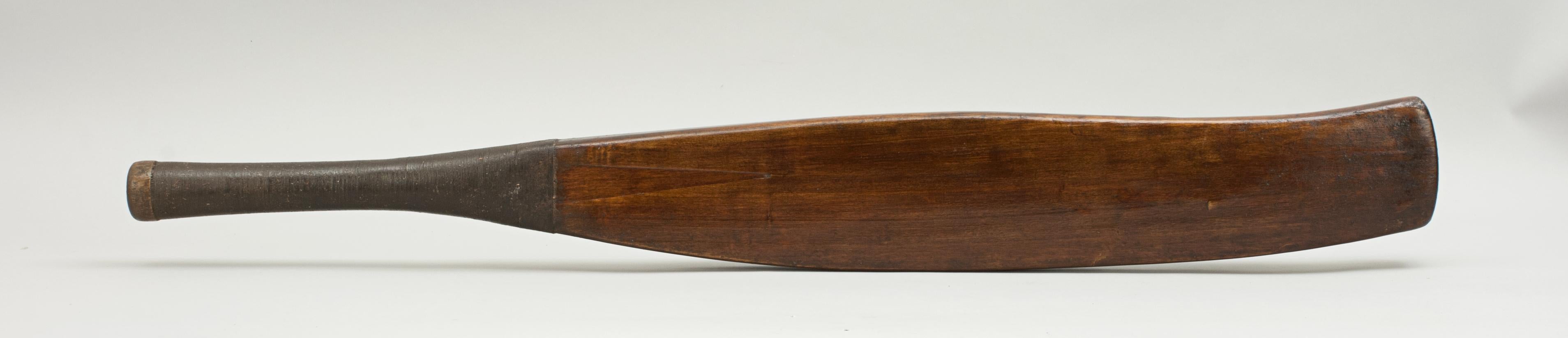 English 18th Century Shaped Cricket Bat, Willow