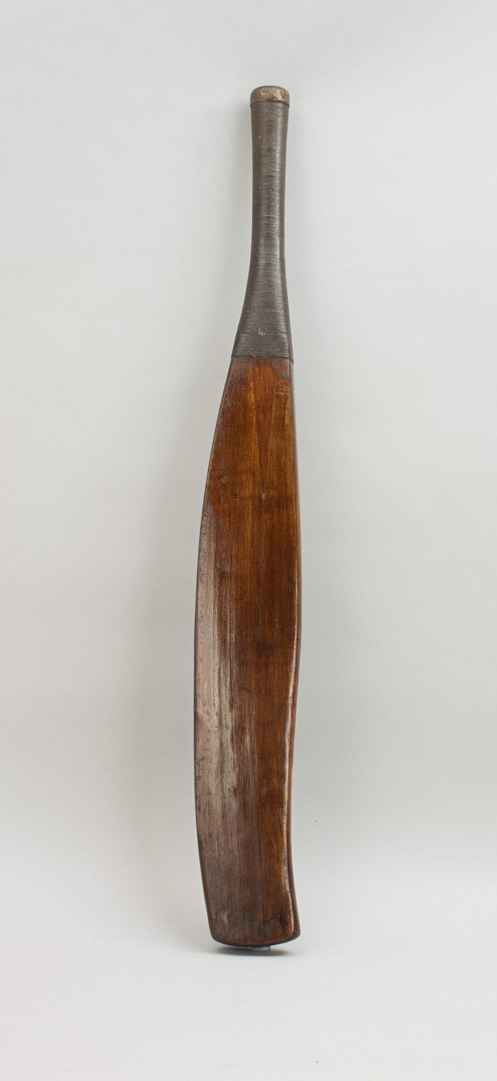 Mid-20th Century 18th Century Shaped Cricket Bat, Willow