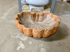 18th Century Shell Shaped Marble Sink from Italy