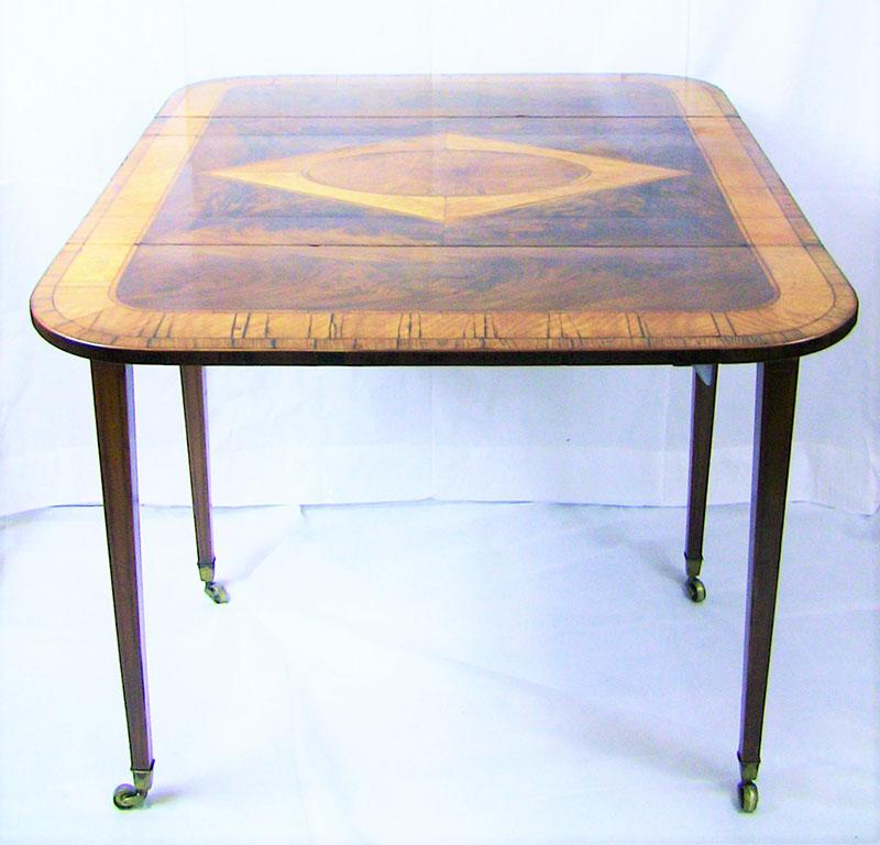Hand-Crafted 18th Century Sheraton George III Pembroke Table