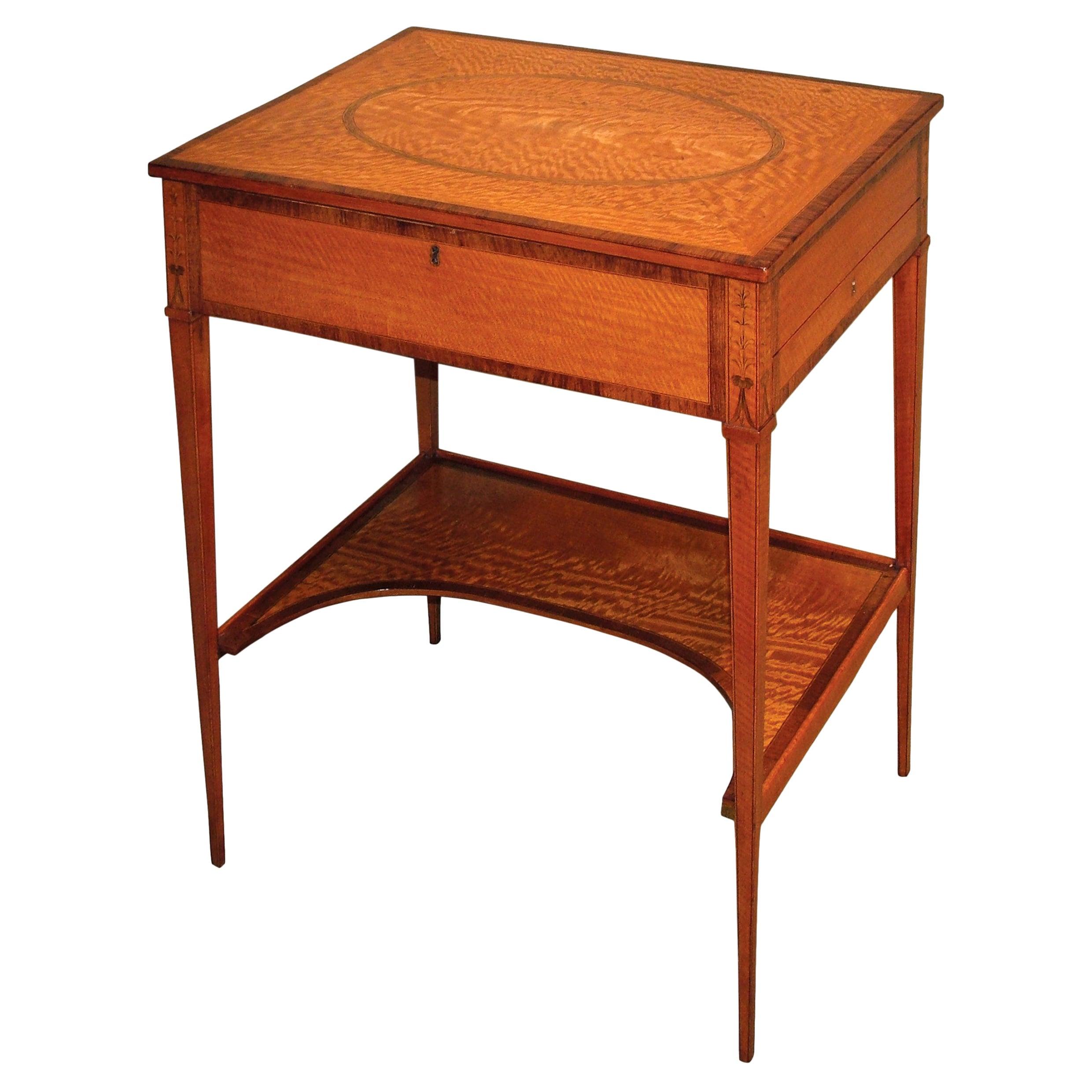 Table d'appoint en bois de citronnier d'époque Sheraton du 18ème siècle en vente