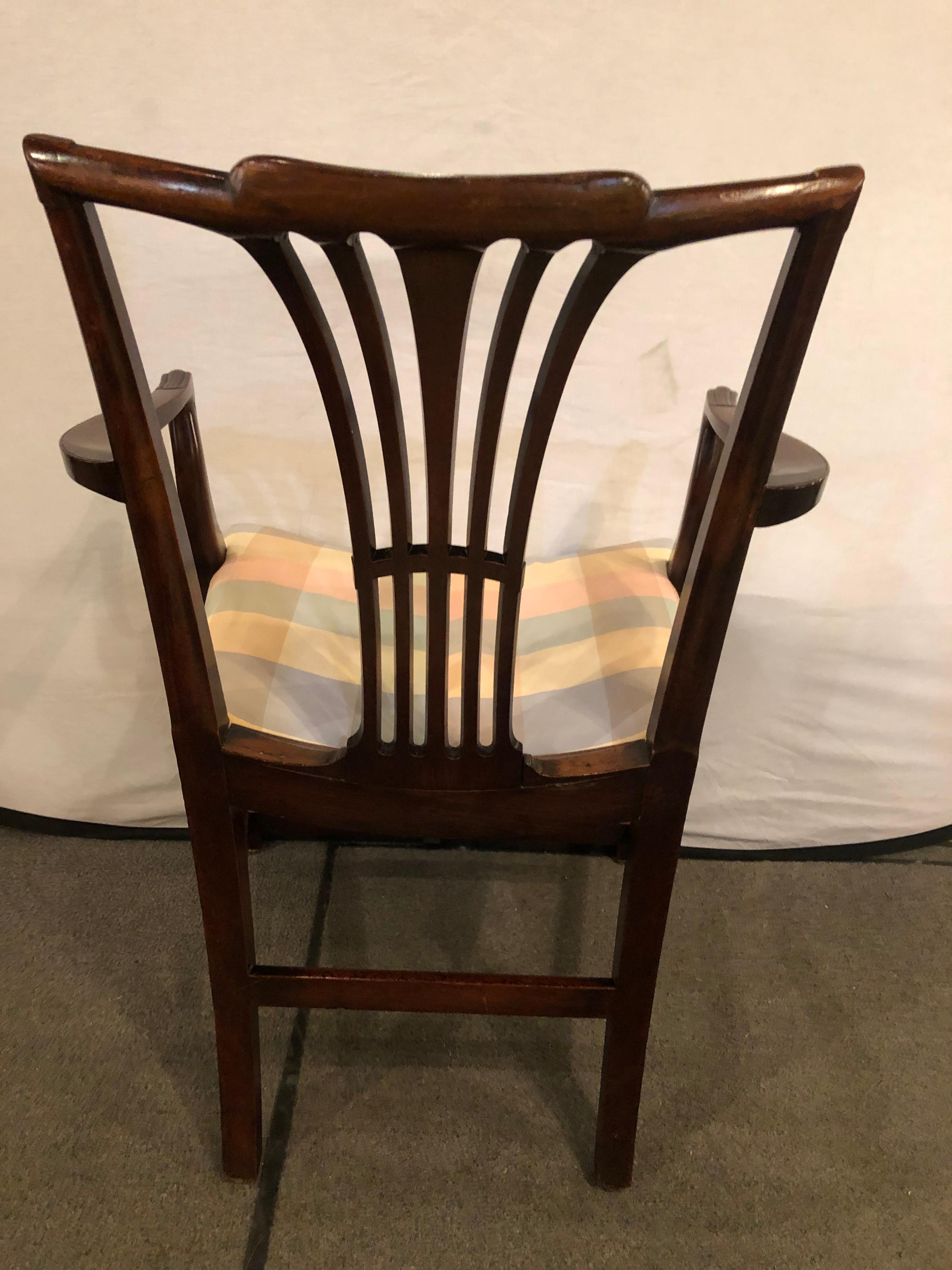 Wood 18th Century Sheridan Armchair with Slanted Seat