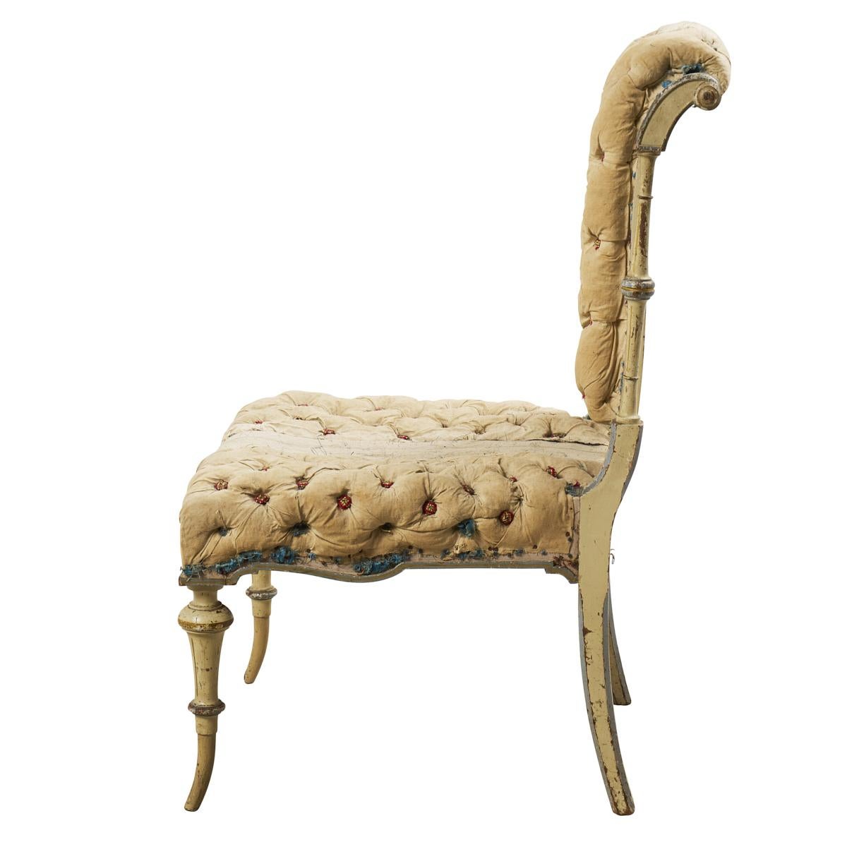 Victorien tardif Chaise d'appoint du XVIIIe siècle, France en vente