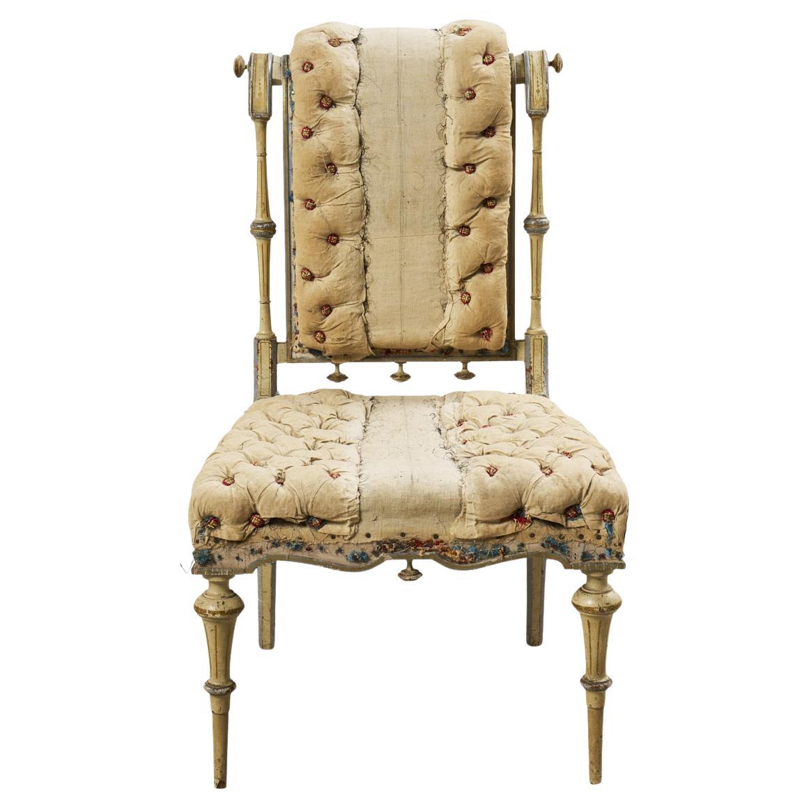 Chaise d'appoint du XVIIIe siècle, France en vente