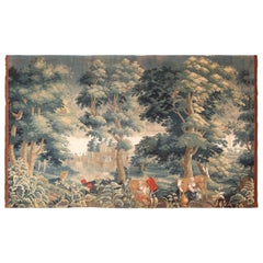 18th Century Silk And Wool Antique French Tapestry. 9 ft 1 in x 15 ft