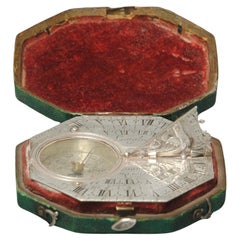 18th Century Silver Butterfield Dial By Langlois Paris