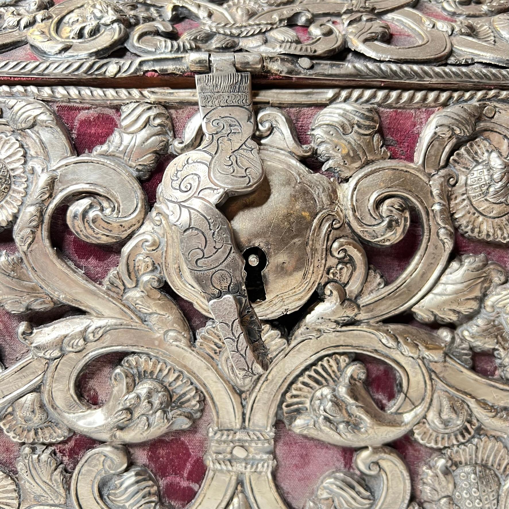18th Century Silver Clad Box / Chest 13