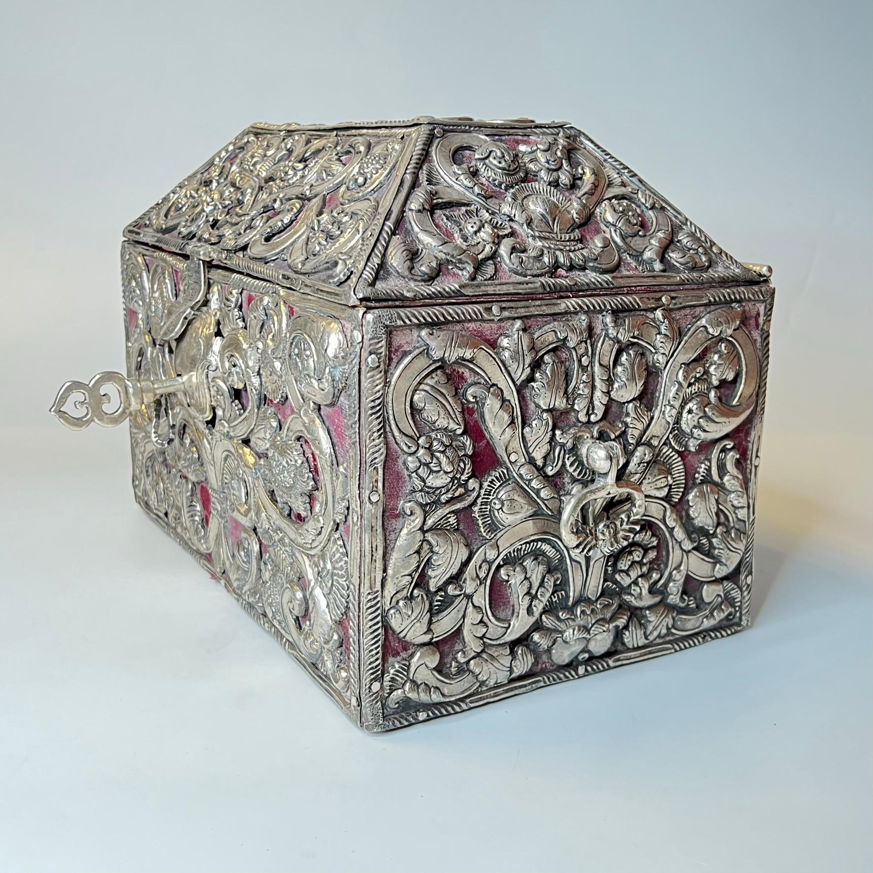 18th Century Silver Clad Box / Chest 1