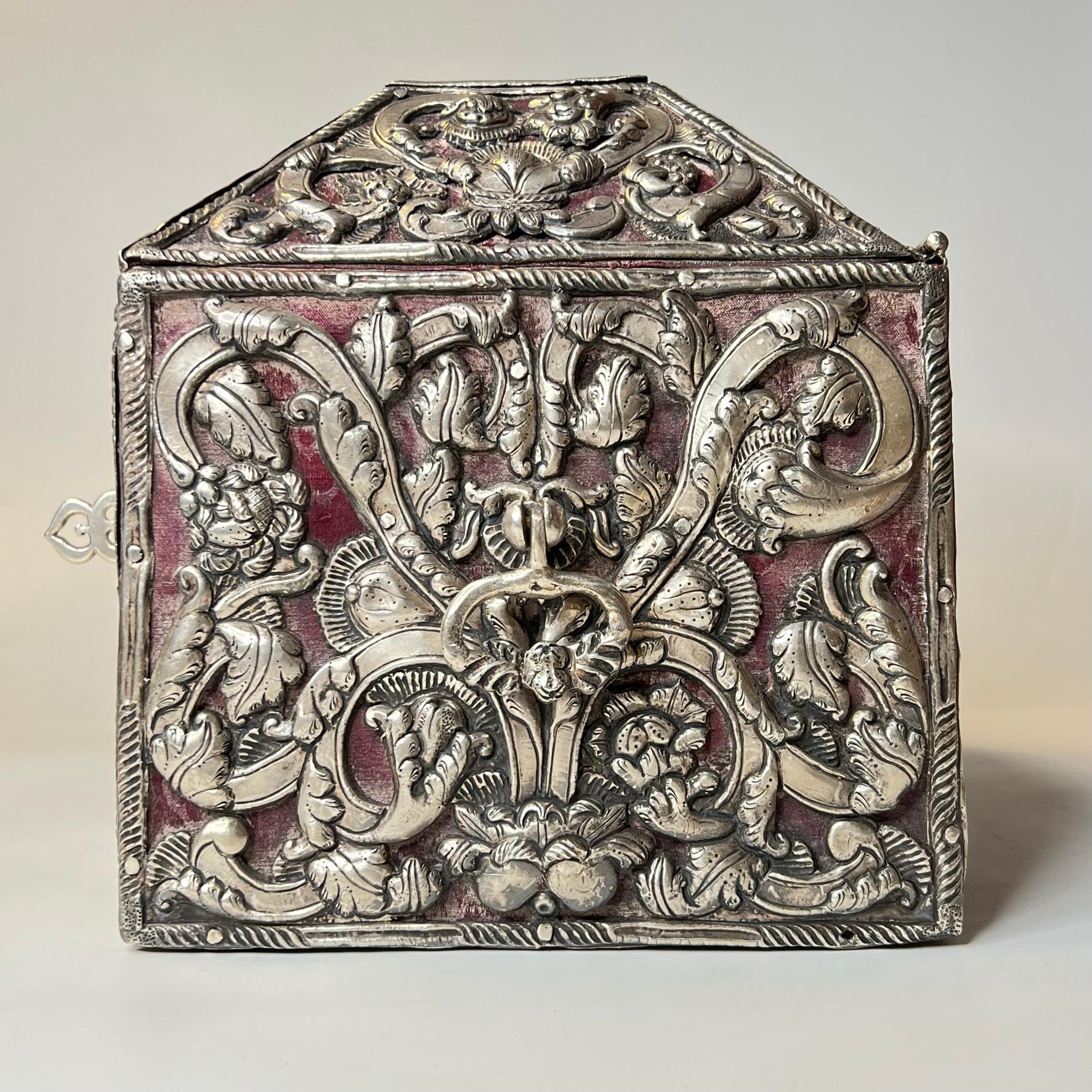 18th Century Silver Clad Box / Chest 2
