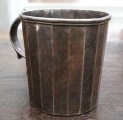 Tasse en argent du 18ème siècle avec poignée, probablement d' Bolivienne