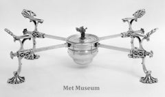 18th c Sterling Silver Dish Cross by Thomas Nash, c1771