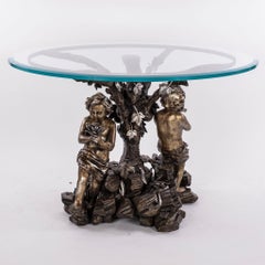 18th Century Silver Gilt Baroque Cherub Center Table