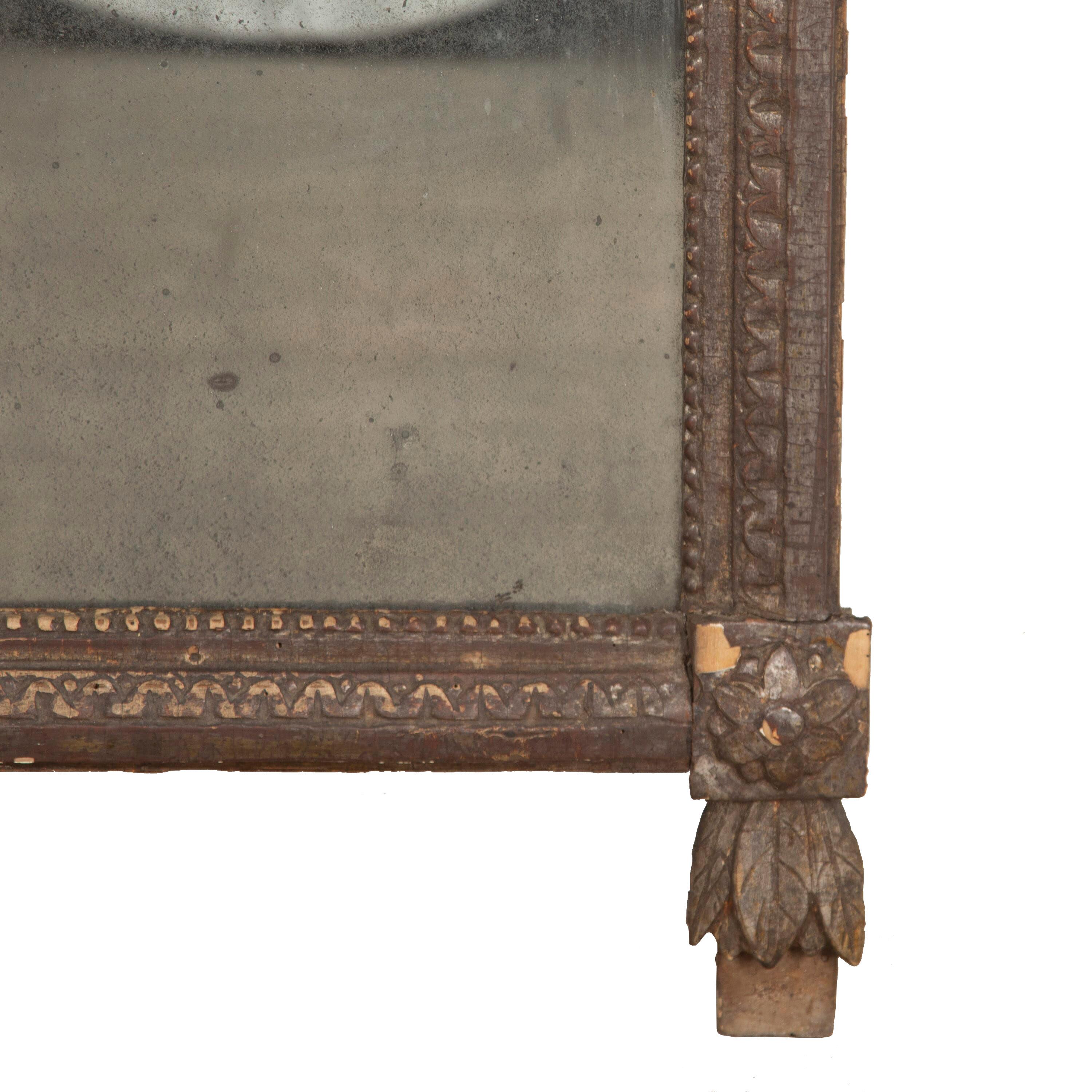 18th Century and Earlier 18th Century Silver Gilt Mirror For Sale
