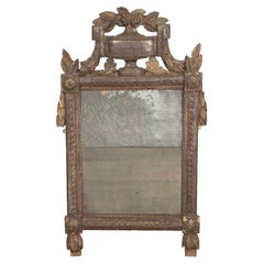 Antique 18th Century Silver Gilt Mirror