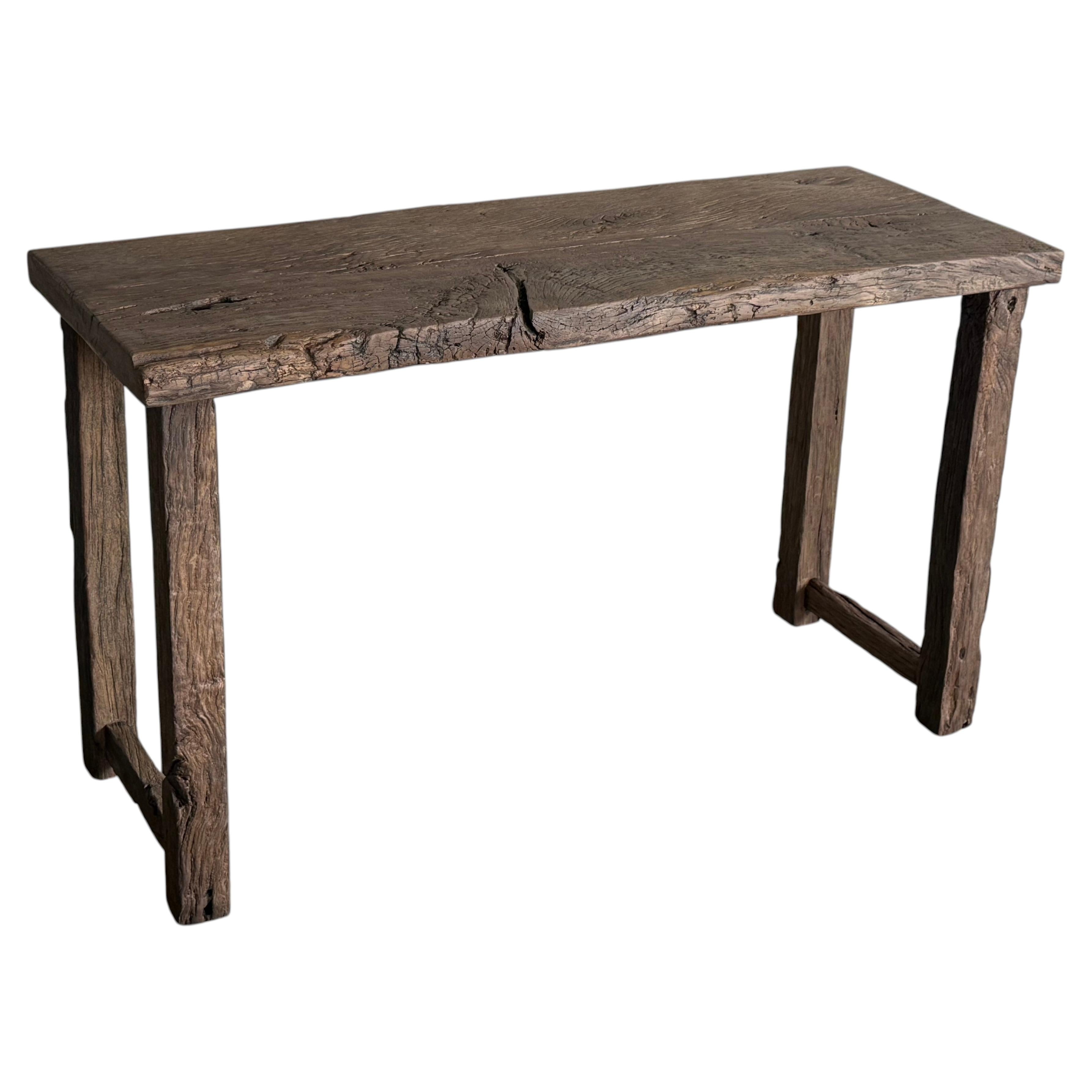 18th Century Simplistic Oak Side Table For Sale