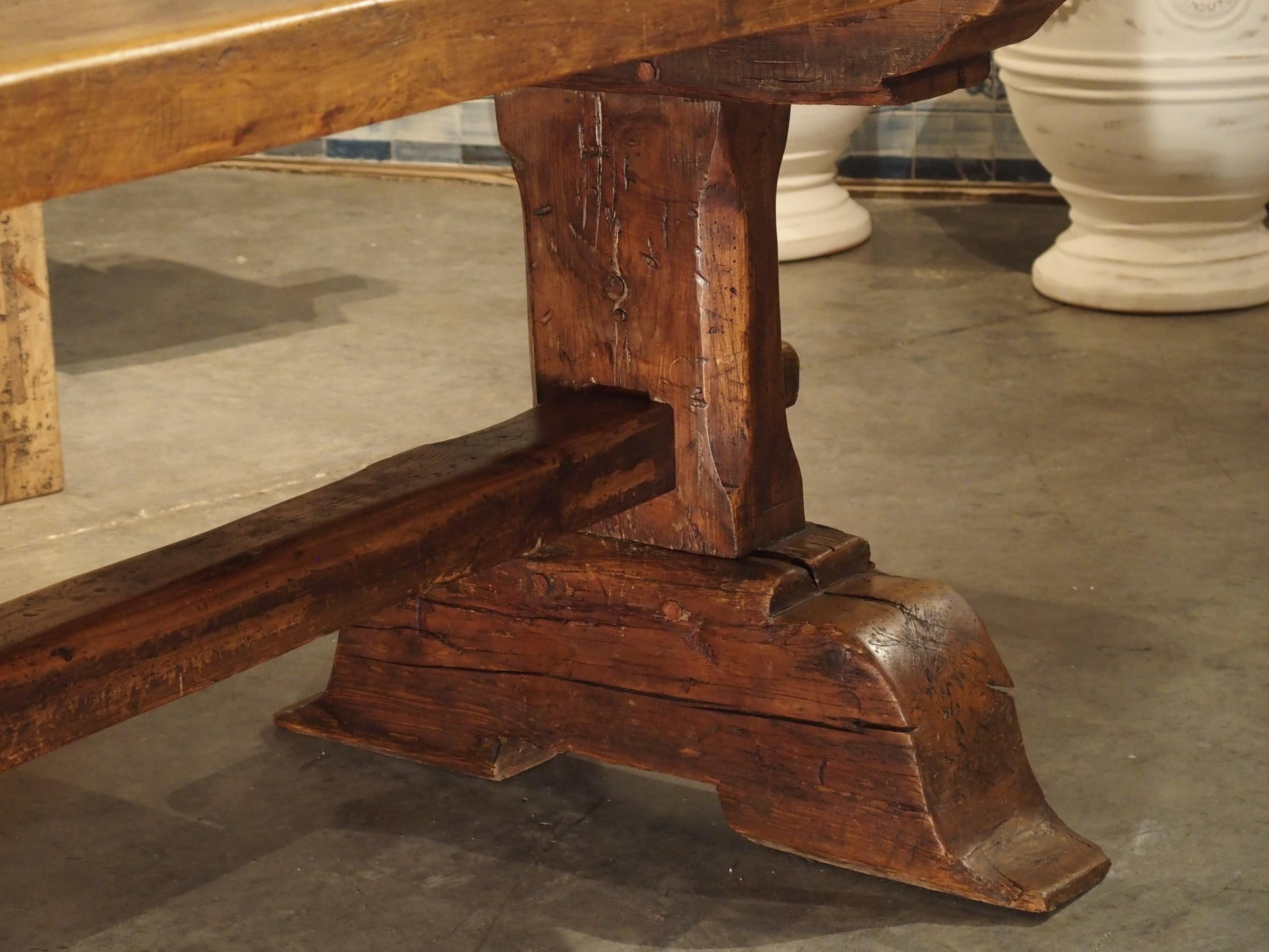18th Century Single Plank Monastery Table from La Savoie, France 4