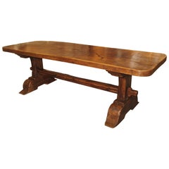 Antique 18th Century Single Plank Monastery Table from La Savoie, France
