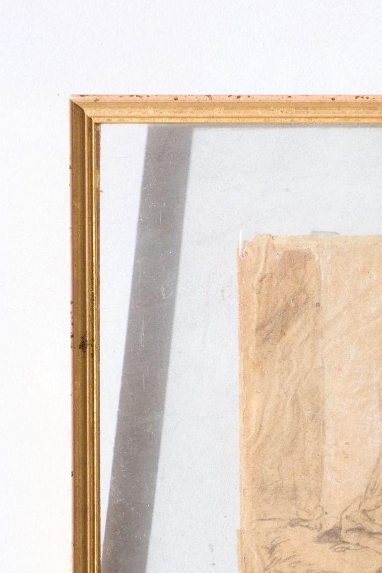 Croquis du 18e siècle intitulé - Vieil homme et ses 3 fils Bon état - En vente à Malton, GB