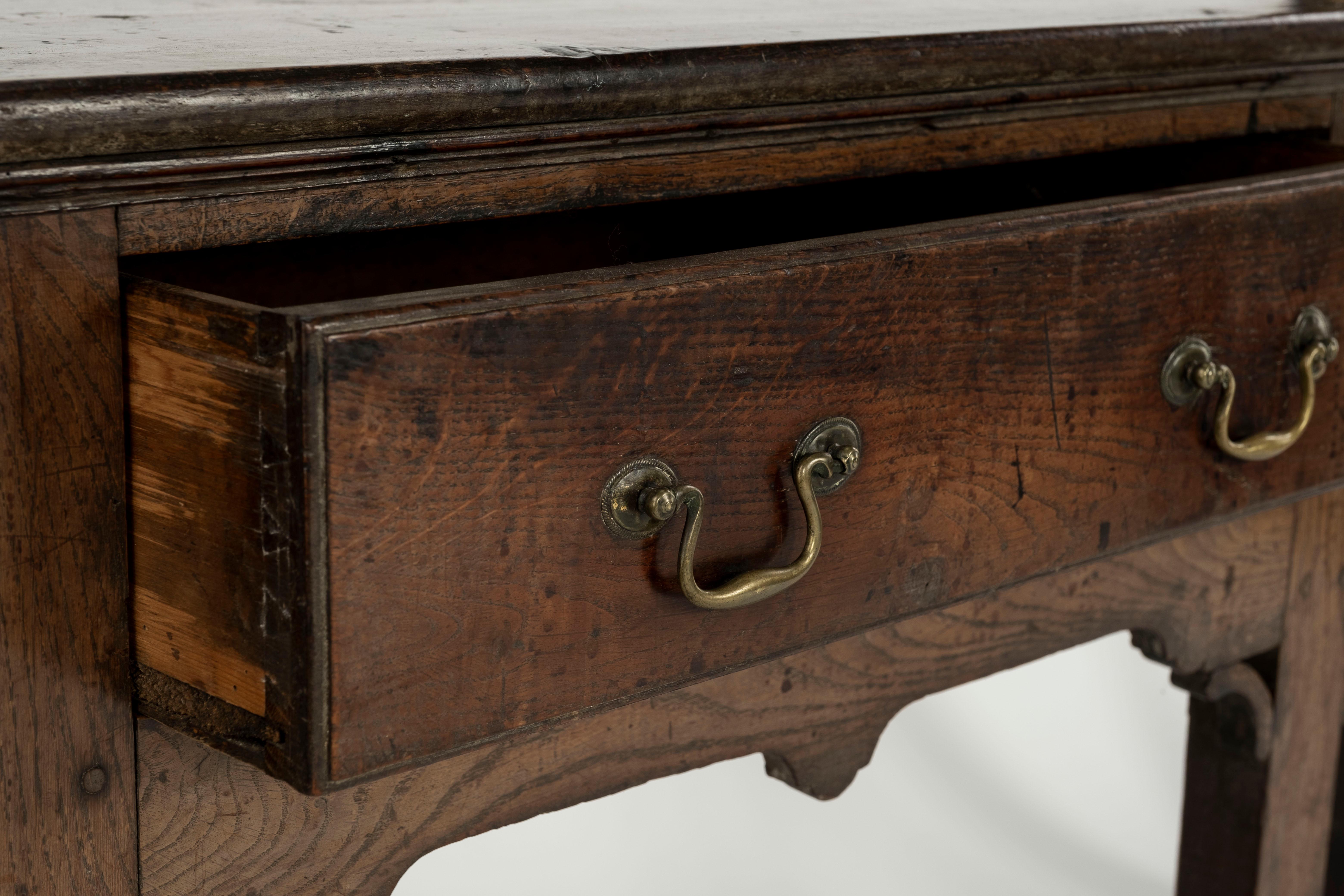 Oak 18th Century Small English Dresser Base For Sale