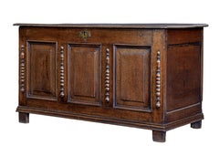 18th century small English oak coffer