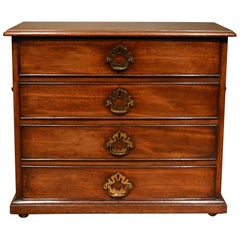 Antique 18th Century Small Free Standing Mahogany Chest/End Table