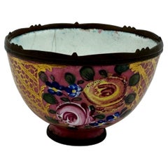 18th Century Small Limoges Enamel Salt Bowl