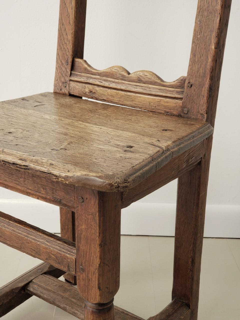 Dutch Colonial 18th Century Small Swedish Side Chair For Sale