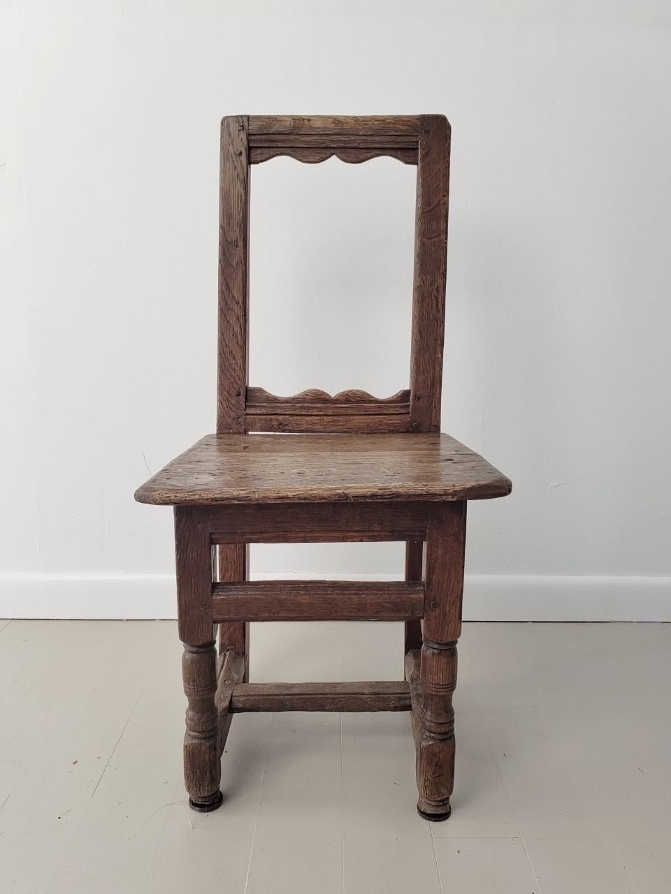 18th Century Small Swedish Side Chair In Good Condition For Sale In Chicago, IL