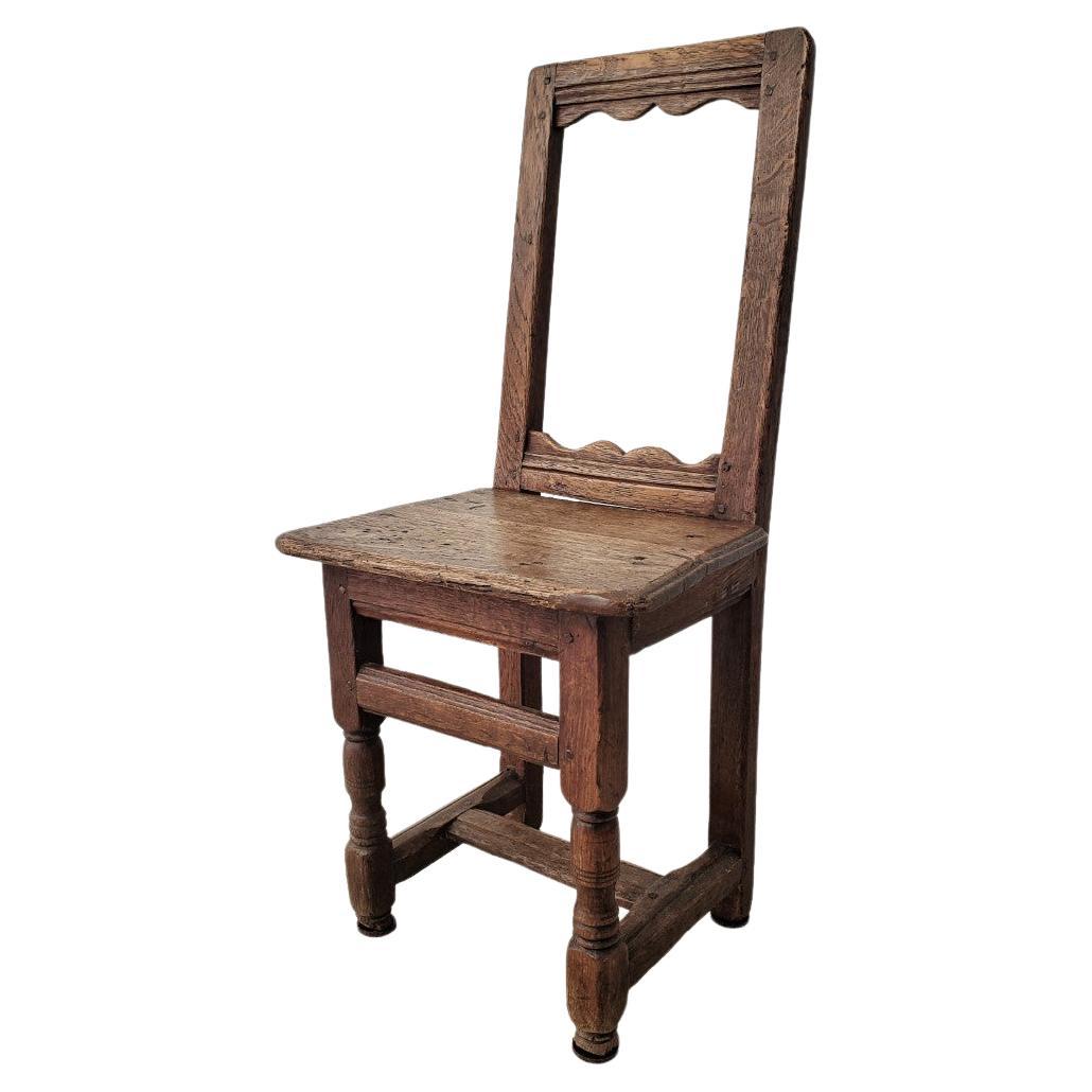 Petite chaise d'appoint suédoise du XVIIIe siècle