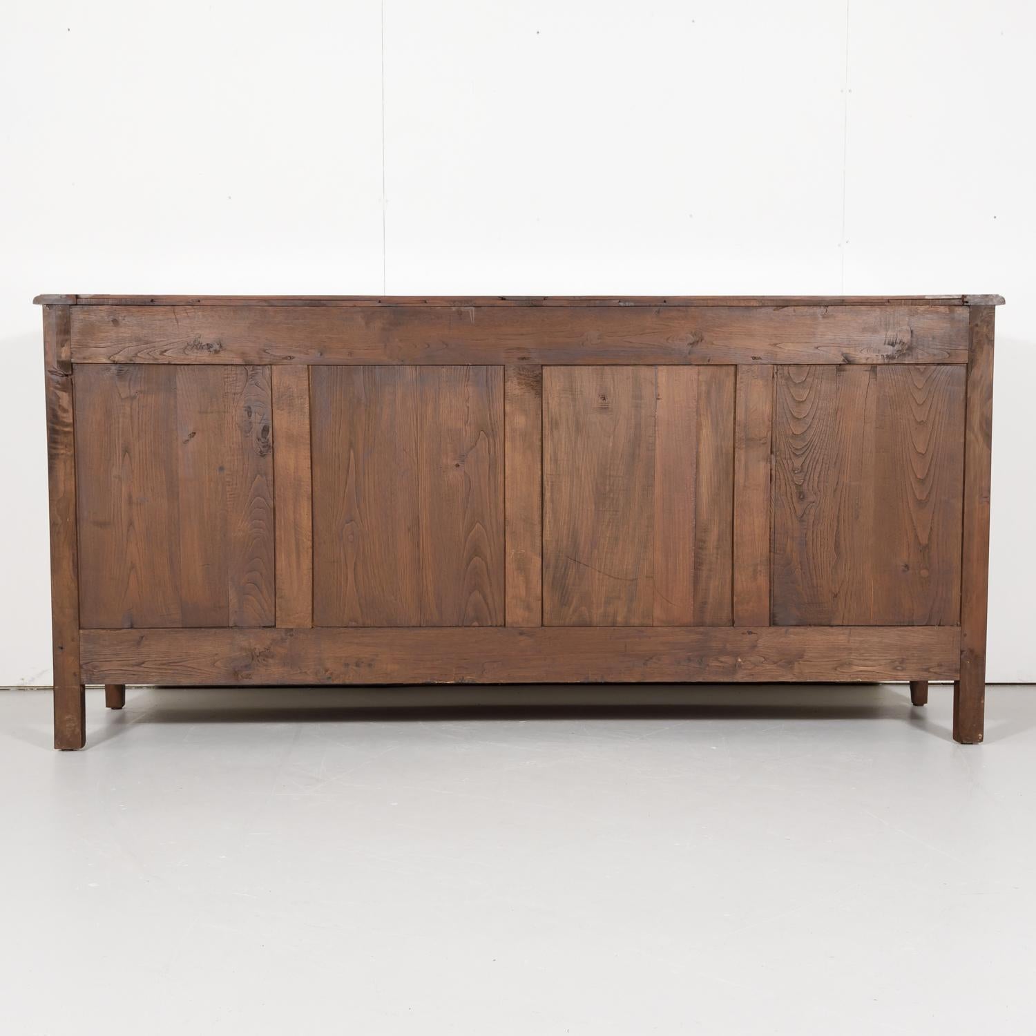 18th Century Solid Cherry Louis XV-Louis XVI Transition Period Enfilade Buffet 11