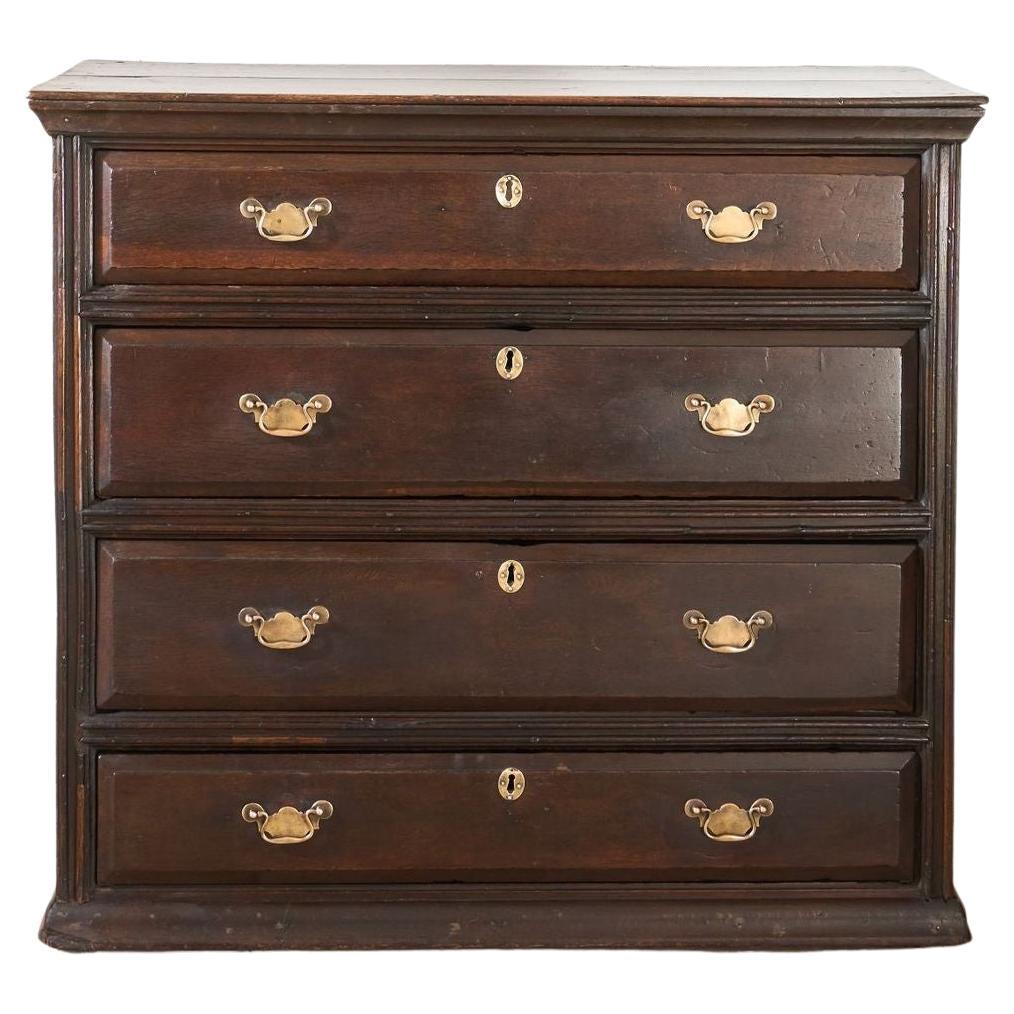 18th century Solid oak chest of drawers