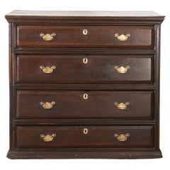 18th century Solid oak chest of drawers