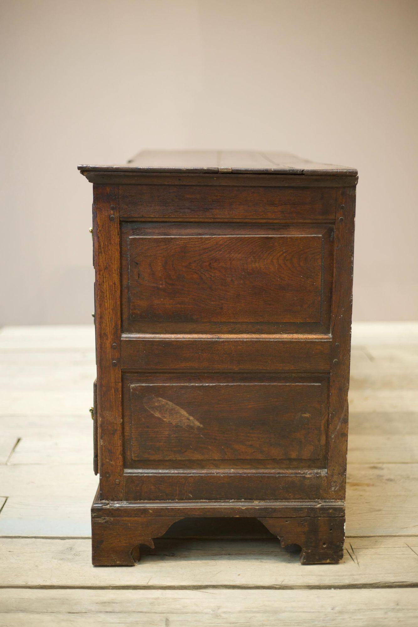 18th Century Solid Oak Georgian Dresser Base For Sale 8
