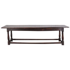 Antique 18th Century Solid Oak Refectory Table