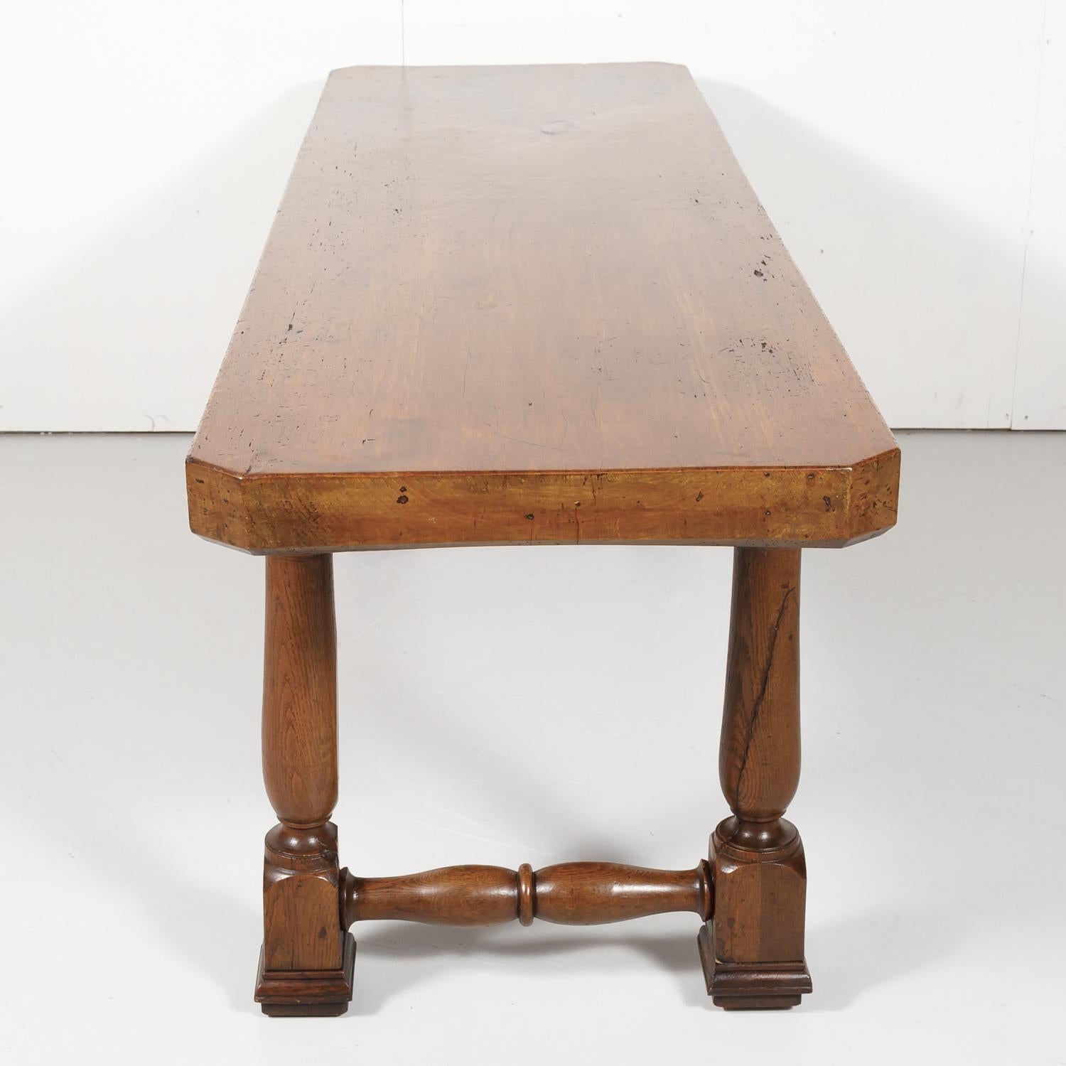18th Century Solid Walnut Provincial Console or Dining Table 1