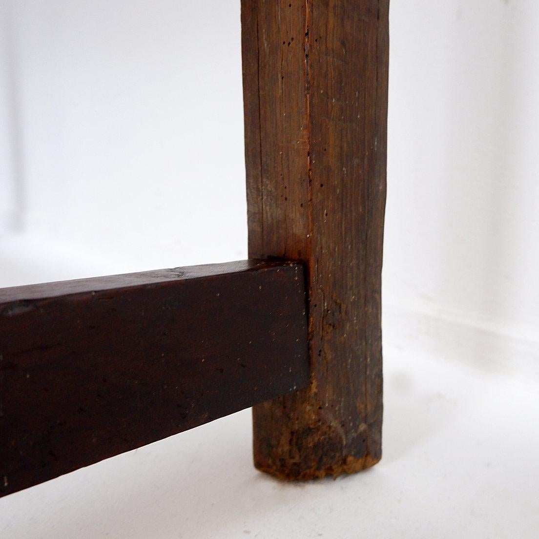 18th Century solide oak Spanish Console table For Sale 5