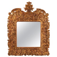 18th Century South American Giltwood Mirror