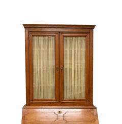 18th Century South German Neoclassical Style Fruitwood Bureau-Bookcase