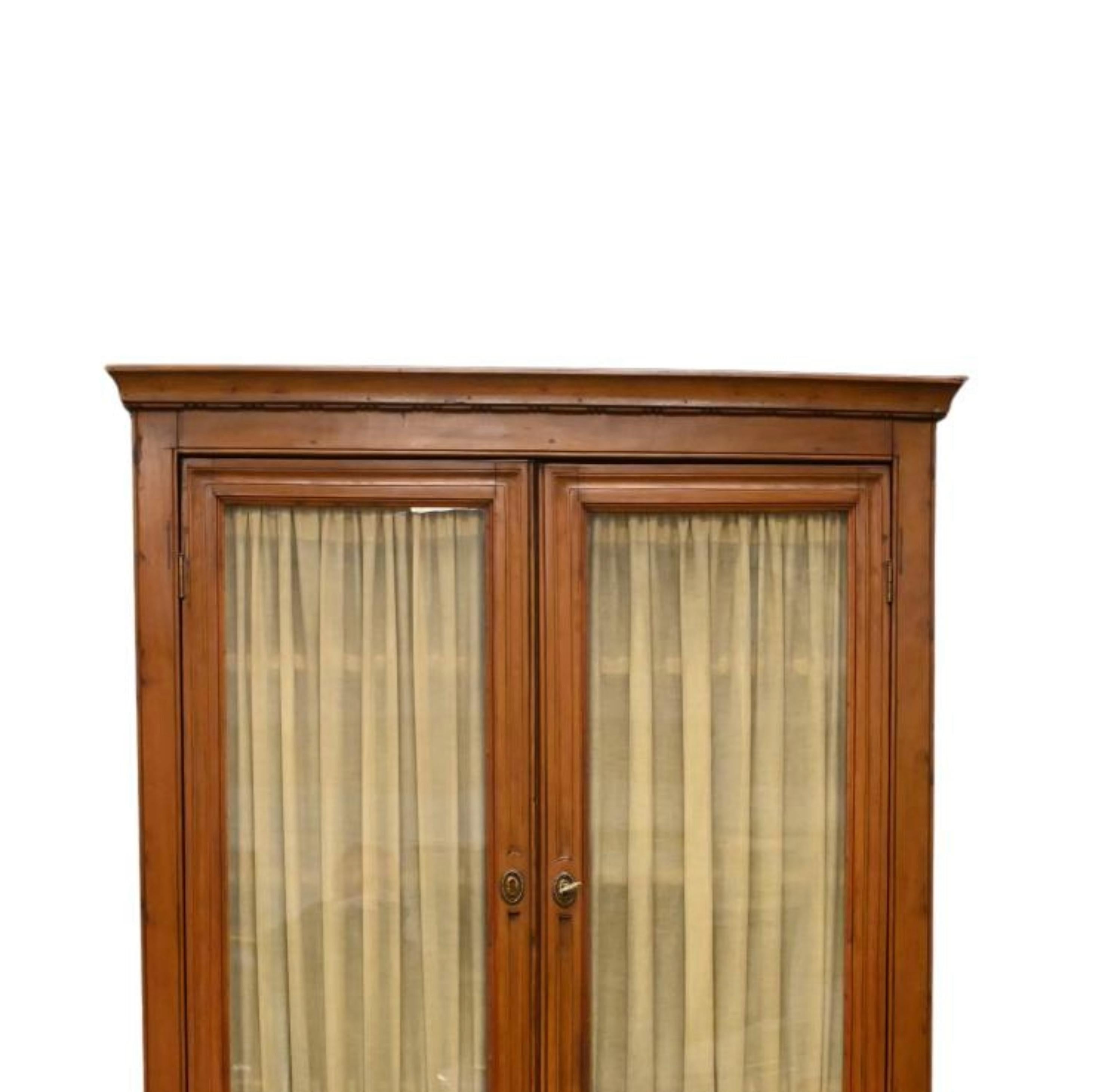 18th Century South German Neoclassical Style Fruitwood Bureau-Bookcase 1