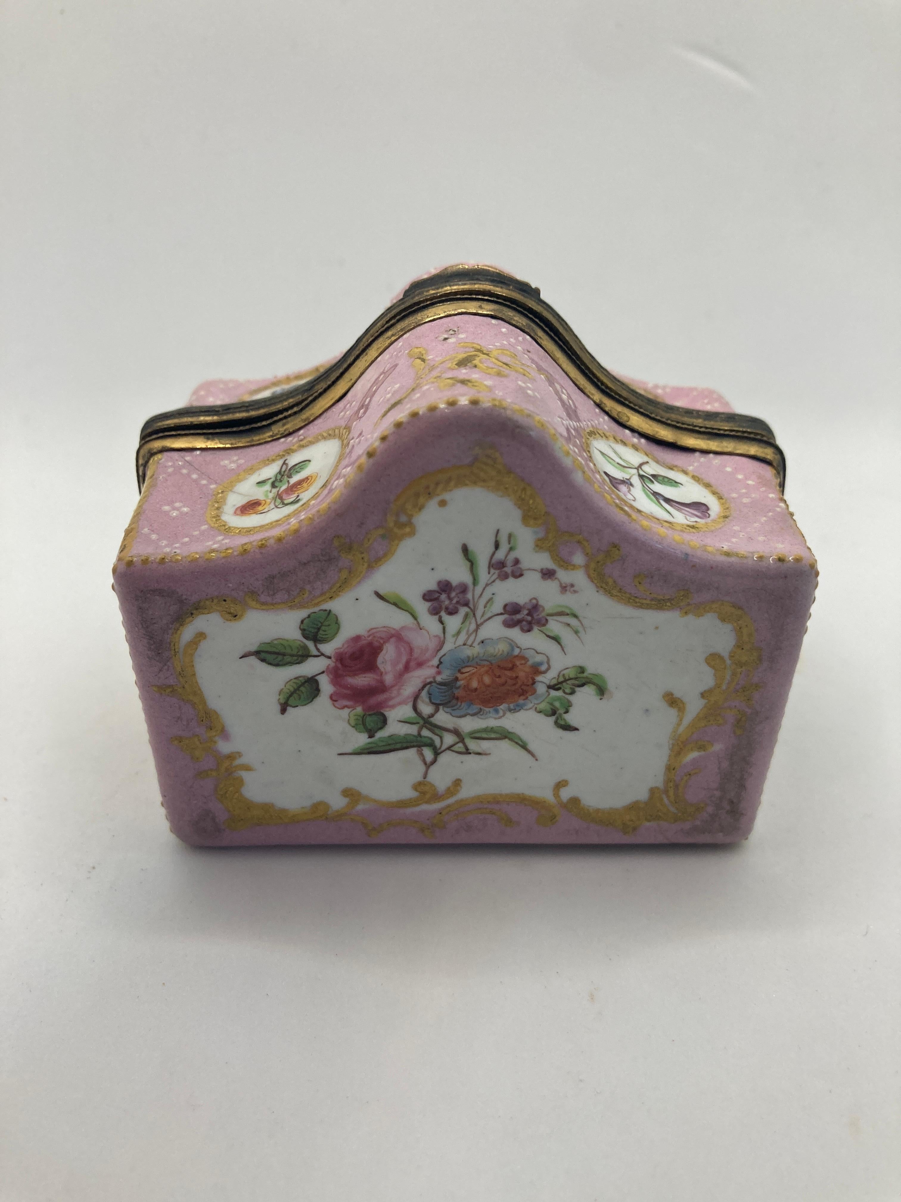 Caja de escritura del siglo XVIII del sur de Staffordshire Esmalte en venta