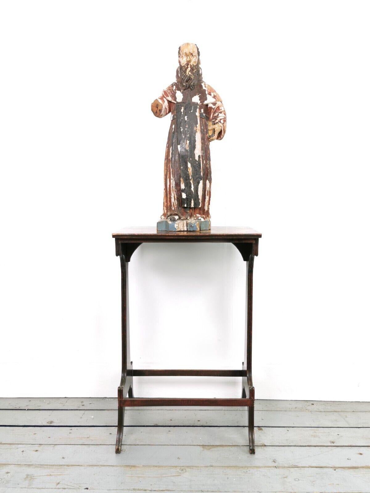 Wood 18th Century Southern European Polychrome Saint/Santos Religious Figure For Sale