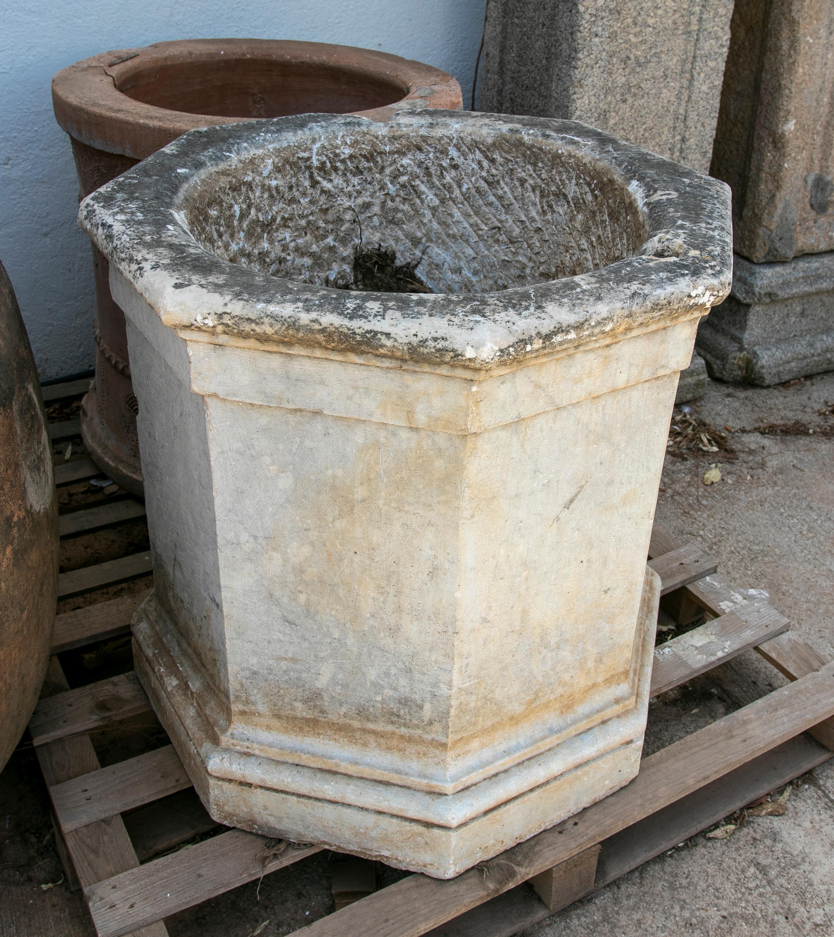 18th Century and Earlier 18th Century Spainish Hand-Carved Marble Well Spout For Sale